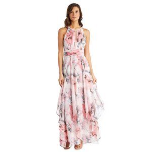 Floral chiffon RM Richards gown